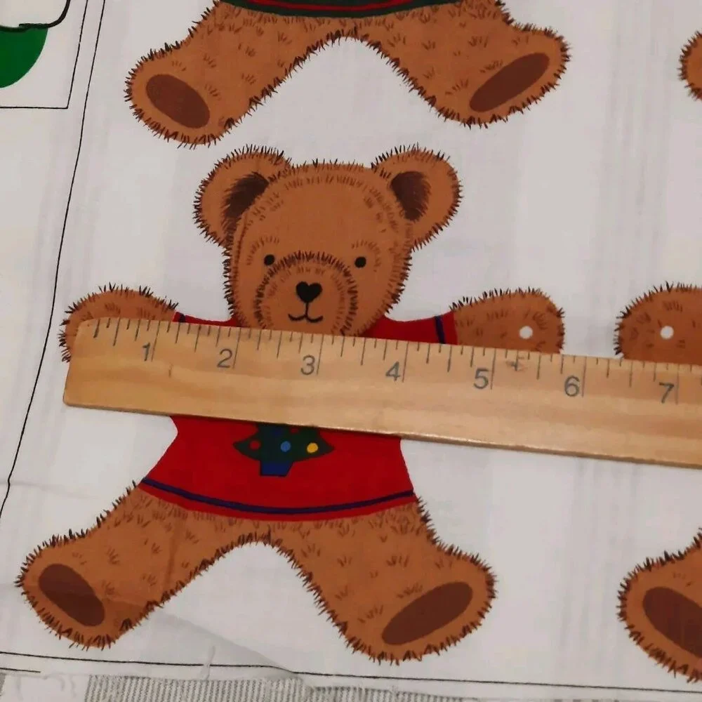 Fabric Double Panel Kid Craft Bear Santa Toy Soldier Garland Christmas New